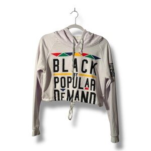 Black By Popular Demand Cropped Hoodie
